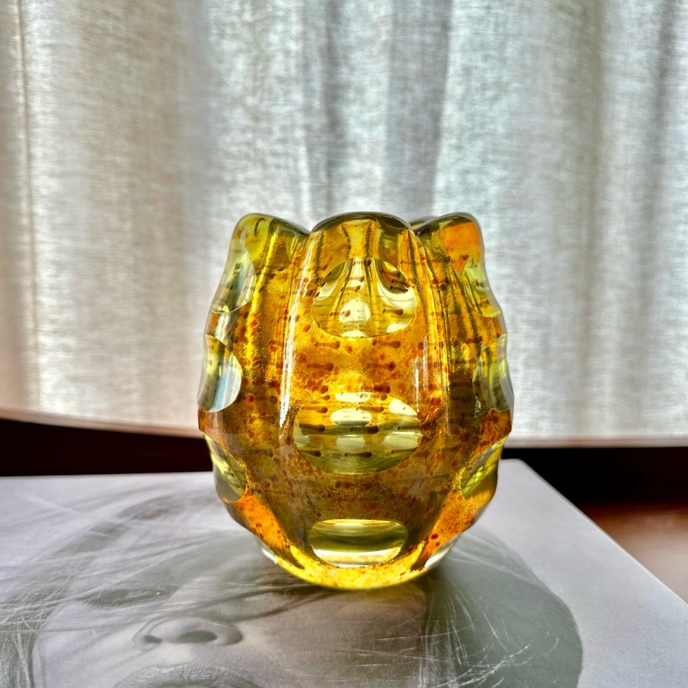 Iconic 1990s Vintage Waterford Evolution Art Glass Vase